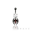 316L SURGICAL STEEL SPIDER BELLY BUTTON NAVEL RING 